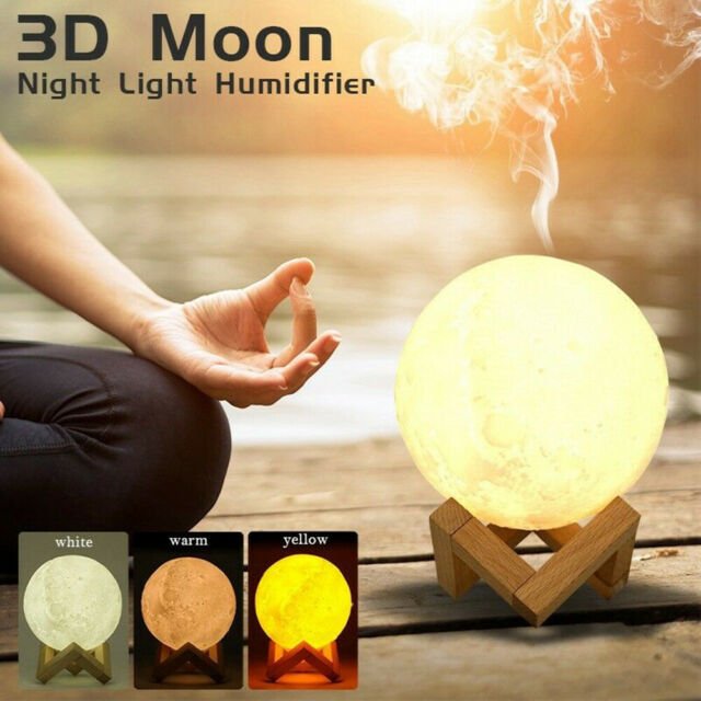 3D Mesec lampa – aroma difuzer - Slika 4