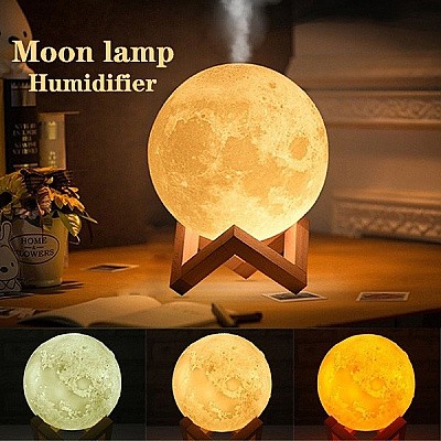 3D Mesec lampa – aroma difuzer - Slika 5