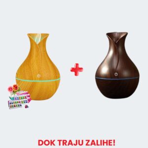 LED AROMA DIFUZER-1+1 GRATIS + 12 MIRISNIH ULJA POKLON!!