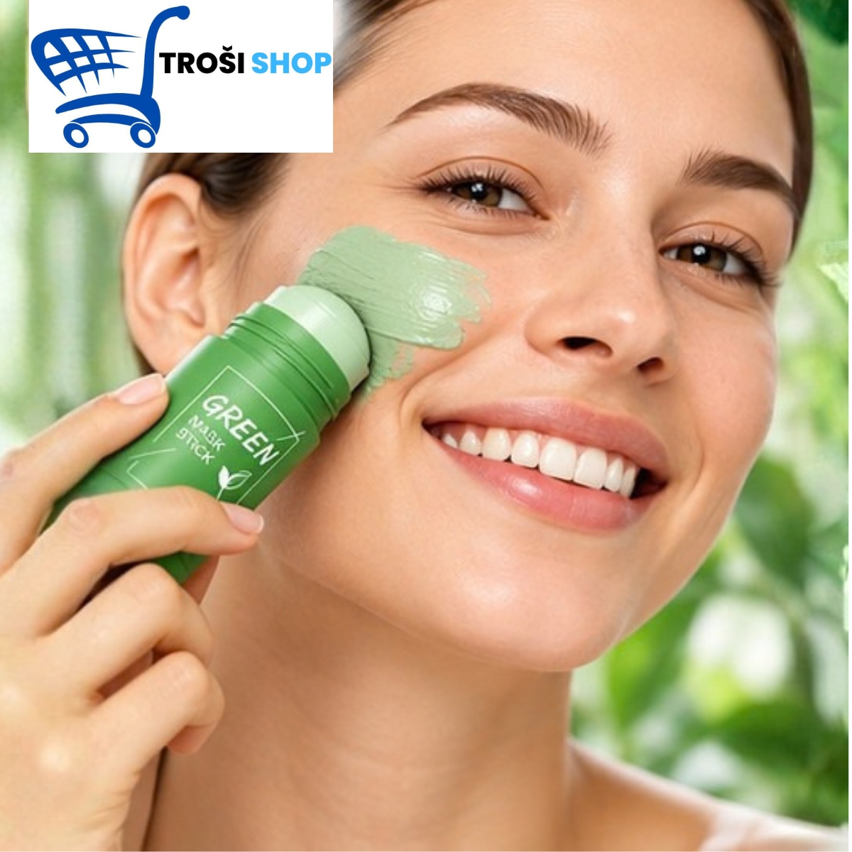 Green maska za lice od zelenog čaja 1+1 GRATIS - Slika 3